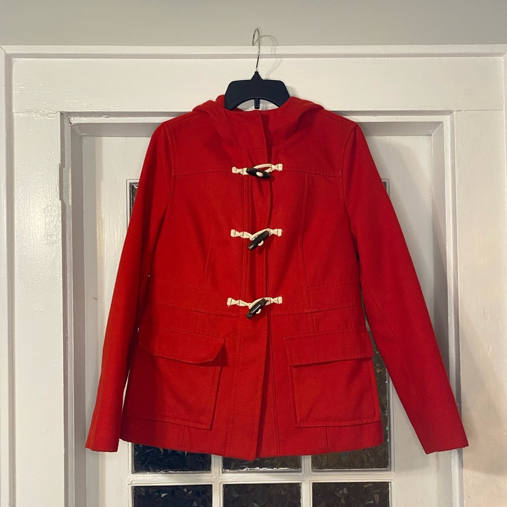 Old navy size medium red pea coat